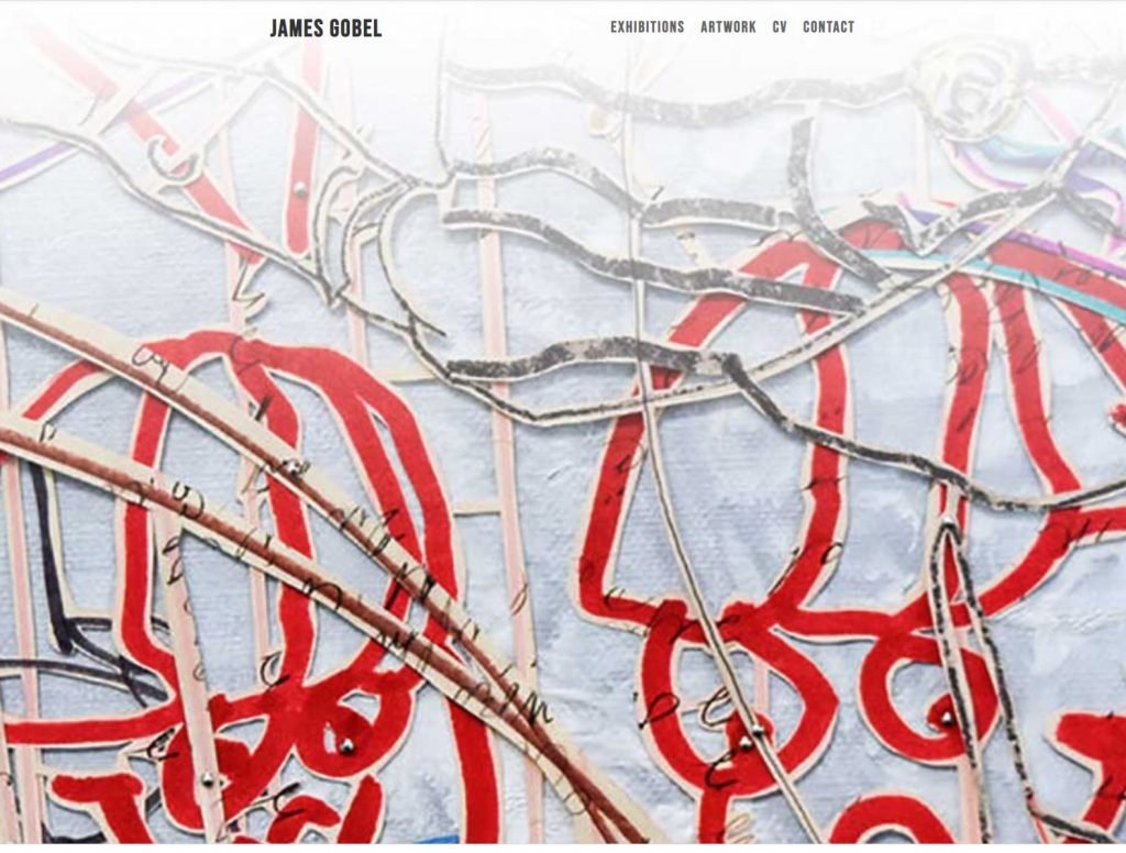 James Gobel artist homepage screencapture image