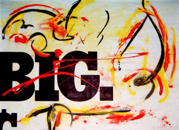 "BIG Sense" by Mikirk 2004 (acrylic on billboard paper ~6'x5')