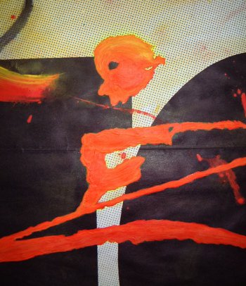 (detailed) "BIG Sense" by Mikirk 2004 (acrylic on billboard paper ~6'x5')