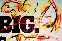 "BIG Sense" by Mikirk 2004 (acrylic on billboard paper ~6'x5')