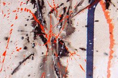 "Self-Portrait as Mini-Marketeer" (detail) by Mikirk 2005 (acrylic on billboard paper ~6'x5')